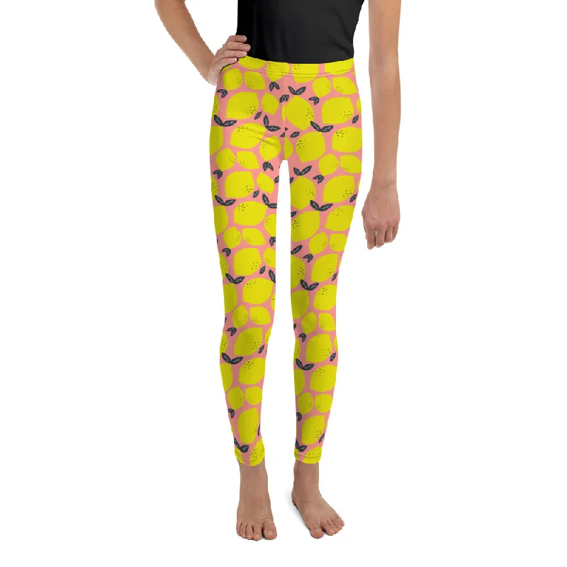 Sports Fashion Cute Lemon Youth Leggings