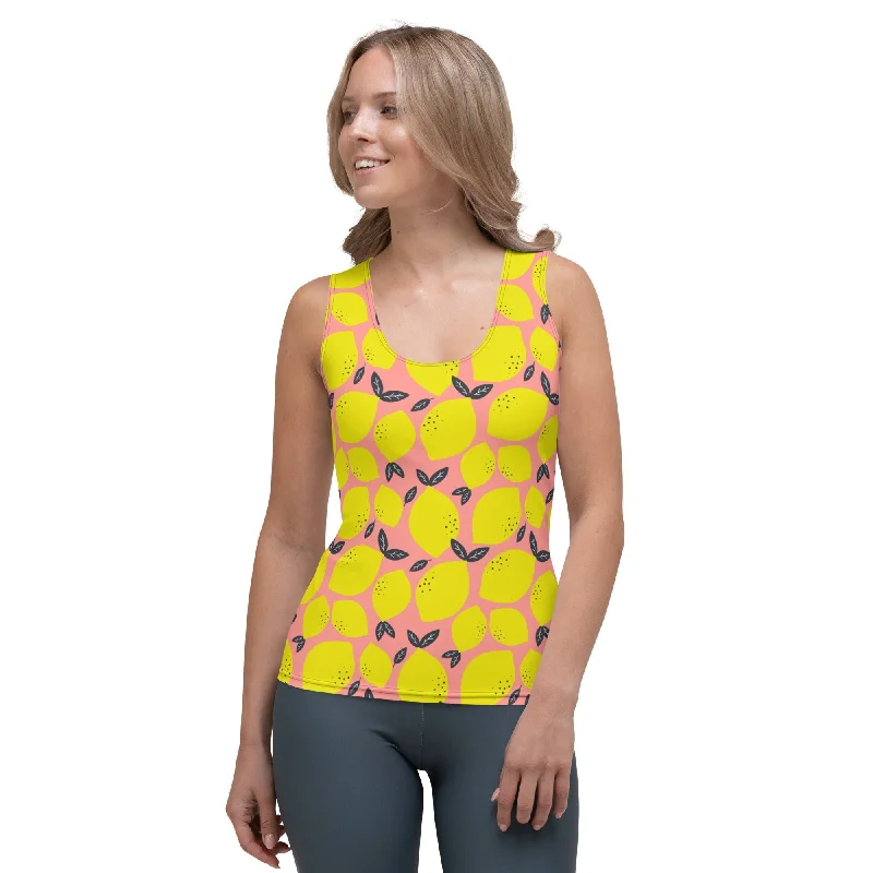 Celebrity Must-have Cute Lemon Tank Top