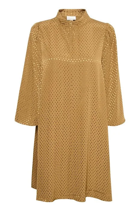 Elegant Classic My Essential Wardrobe Ash Dress In Copper Brown