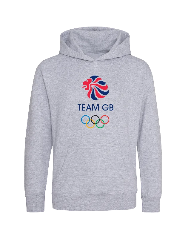 Diamond Series Team GB Icon Kid's Heather Grey Hoodie