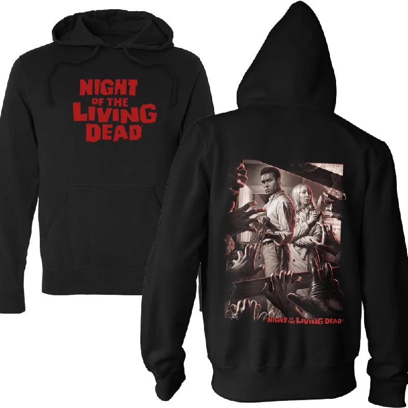 Quality Tailoring Night Of The Living Dead Bar The Doors Pullover Hoodie