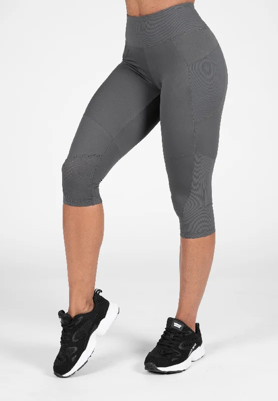 All-Day Wear Monroe Cropped Leggings - Gray