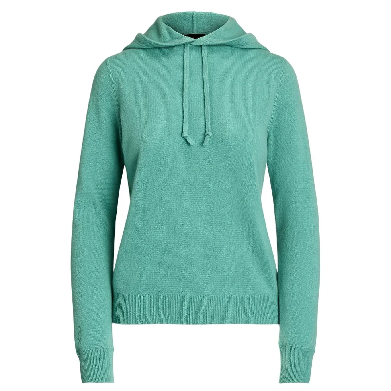 Romantic Data Womens RLX Cashmere Hoodie Haven Green - AW24