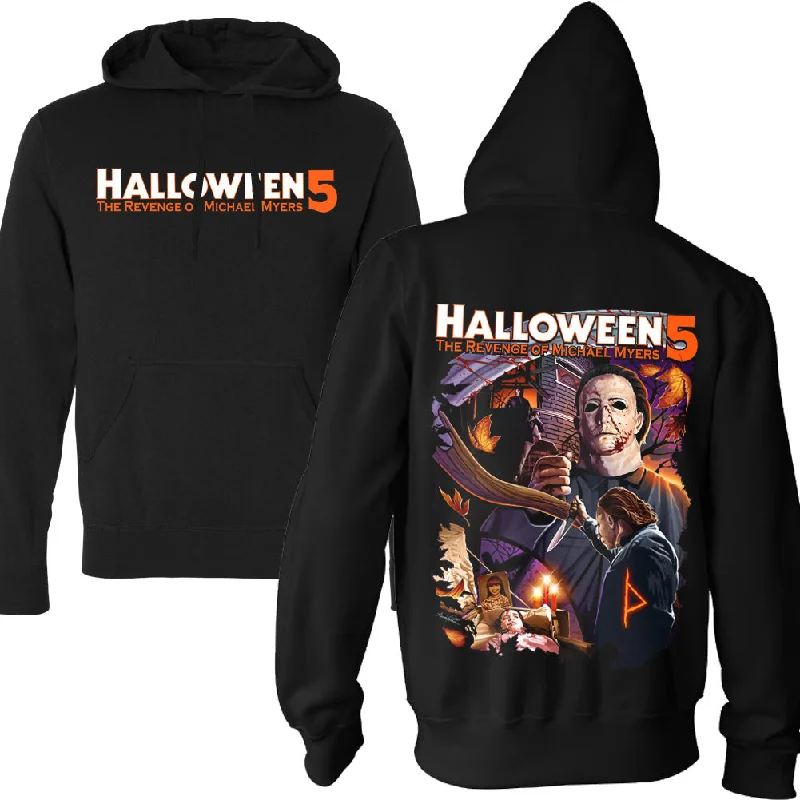 Versatile Itinerary Halloween 5 Marked By Evil Pullover Hoodie