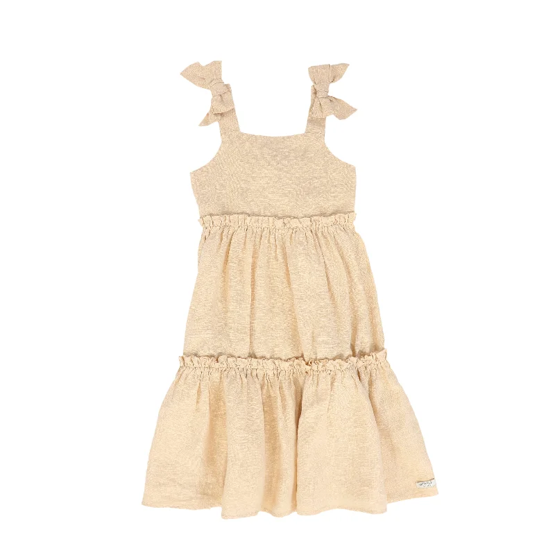 Body Design DONSJE PALE ORANGE TIERED BOW JUMPER