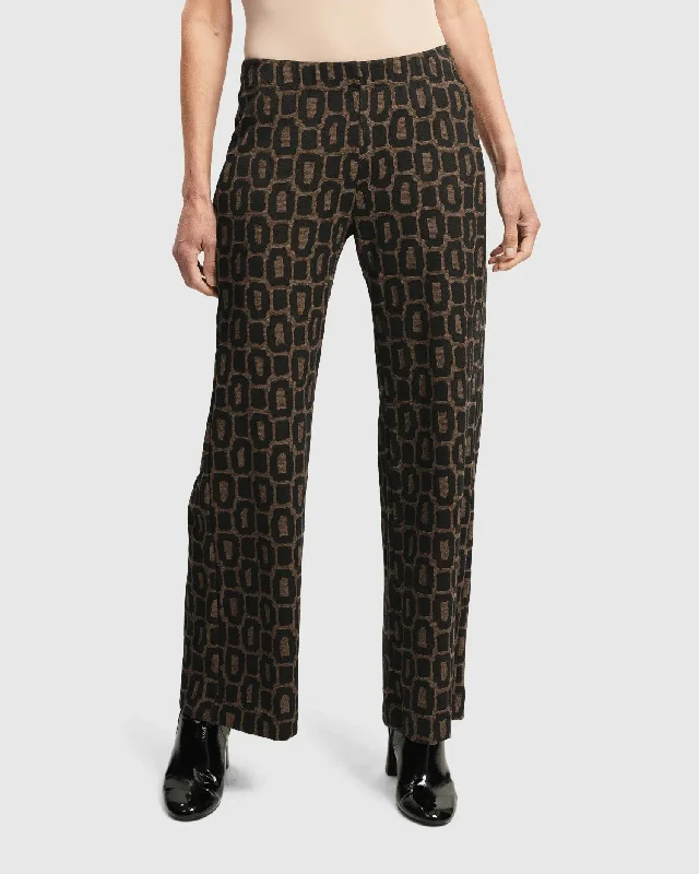 Urban Design Sense Dynamite Days Flare Pants, Coffee