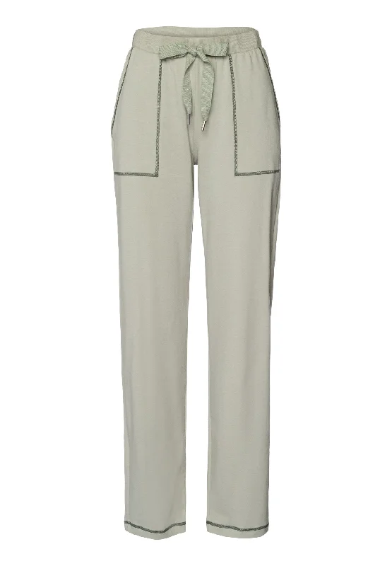 Urban Chic Natural Living Organic Cotton Drawstring Lounge Pants | Crystal Green 78468-2732
