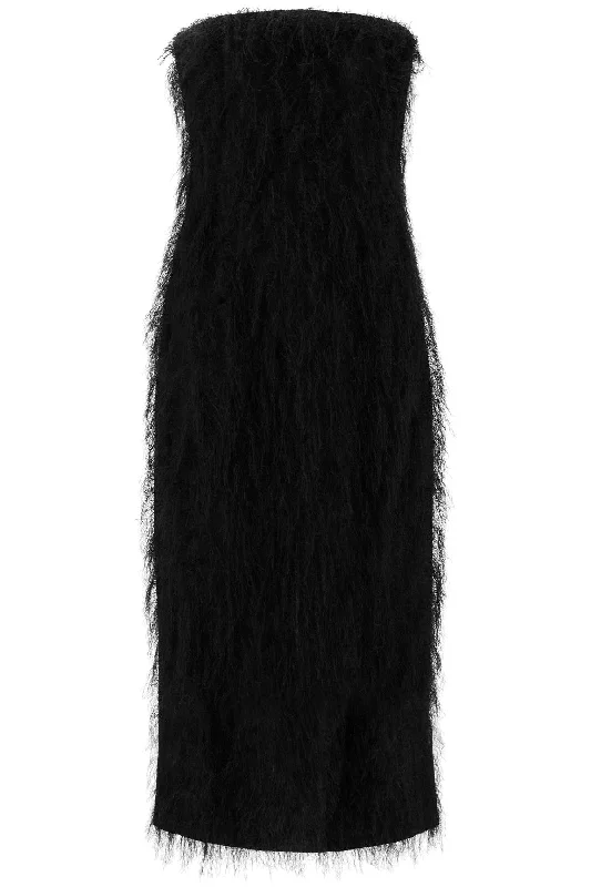 Lazy Home FERRAGAMO fringe-trimmed sheath