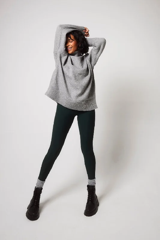 End Of The Year Winter Everyday High Waisted Leggings - Deep Forest