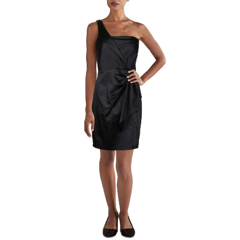 Casual And Comfortable Lauren Ralph Lauren Womens Satin Pleated Cocktail And Party Dress