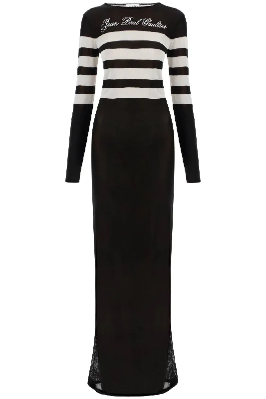 Smart Comfort JEAN PAUL GAULTIER "signature striped knit sailor dress"