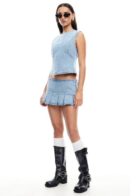 Cozy Fit LIONESS Miracle Mini Skirt Denim