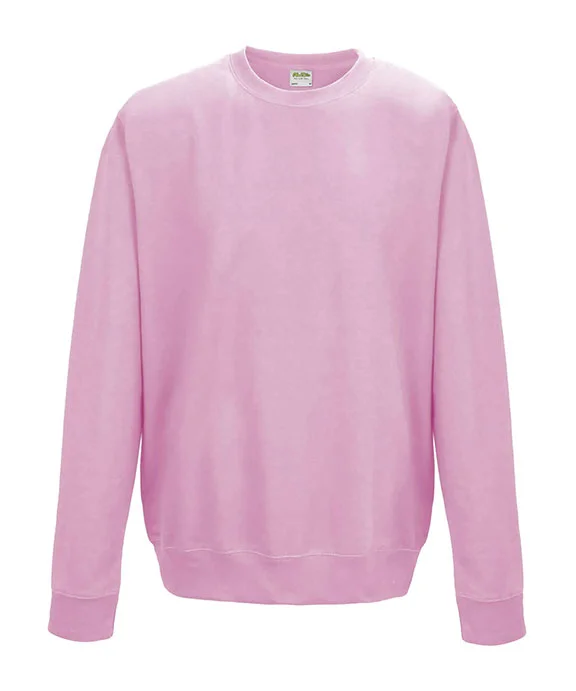 Fresh And Elegant JHA030 - Just Hoods By AWDis Adult Midweight College Crewneck Sweatshirt | Baby Pink Fresh And Elegant JHA030 - Just Hoods By AWDis Adult Midweight College Crewneck Sweatshirt | Baby Pink