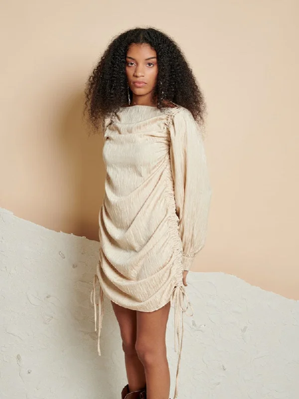 Celebrity Style Ines Ruched Mini Dress