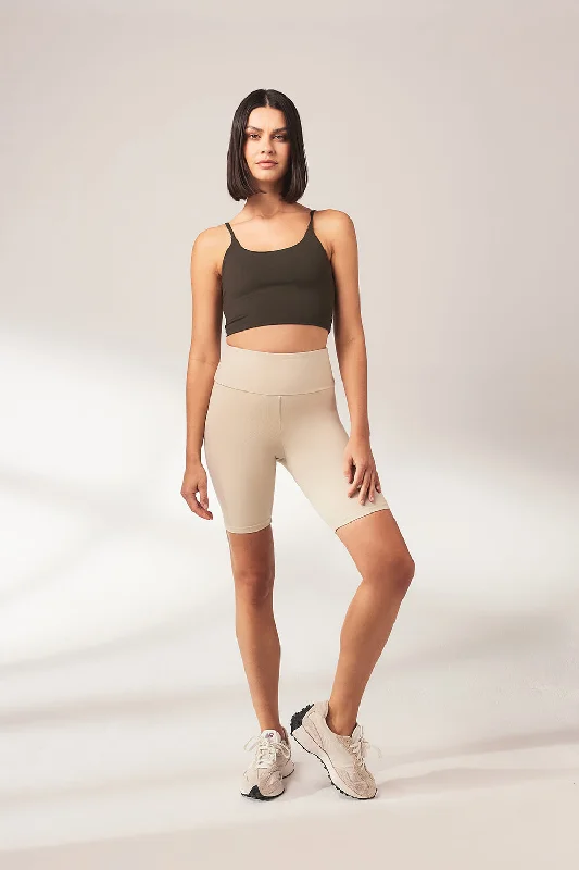 Classic Style Lightweight Everyday Cycling Shorts - Natural Beige