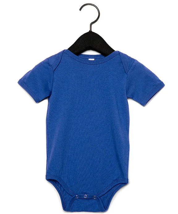 Moisture wicking 100B - Bella + Canvas Infant Jersey Short-Sleeve One-Piece | True Royal