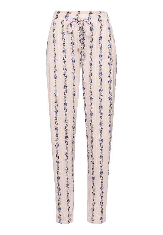 Retro Design Sleep And Lounge Knit Pants Print | Feminine Stripe 77882-2391