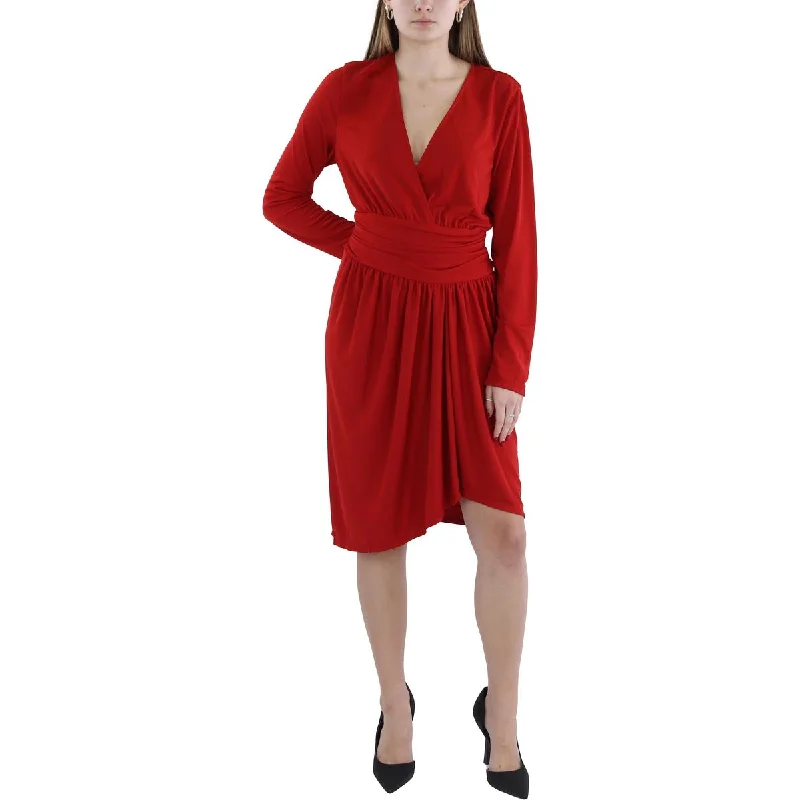 Playful Style Lauren Ralph Lauren Womens Hi Low Midi Cocktail And Party Dress
