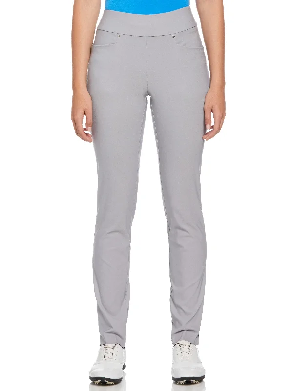 High-quality Fabrics Women's Solid Pull-On Golf Pant