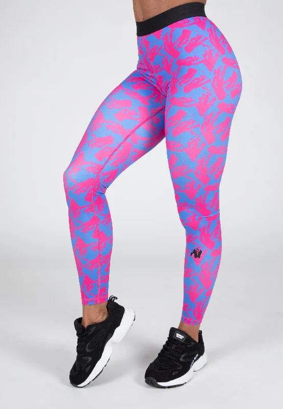 Simple Elegance Colby Leggings - Blue/Pink