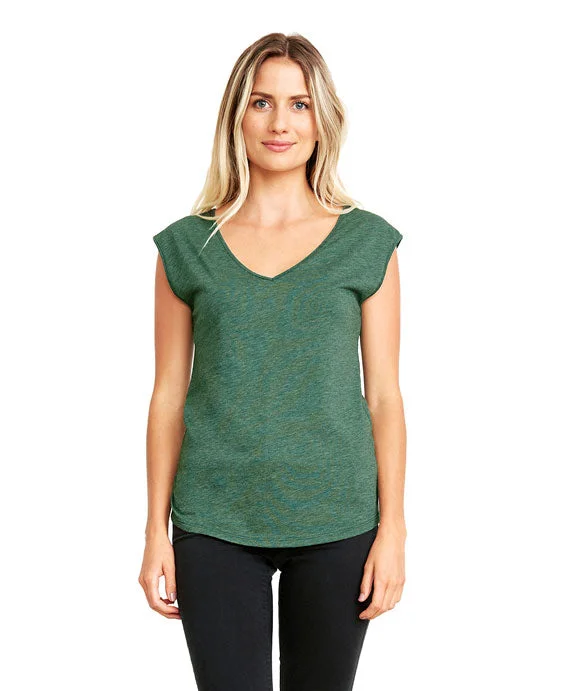 Chic Lounge N5040 - Next Level Ladies Festival Sleeveless V-Neck Tee | Royal Pine