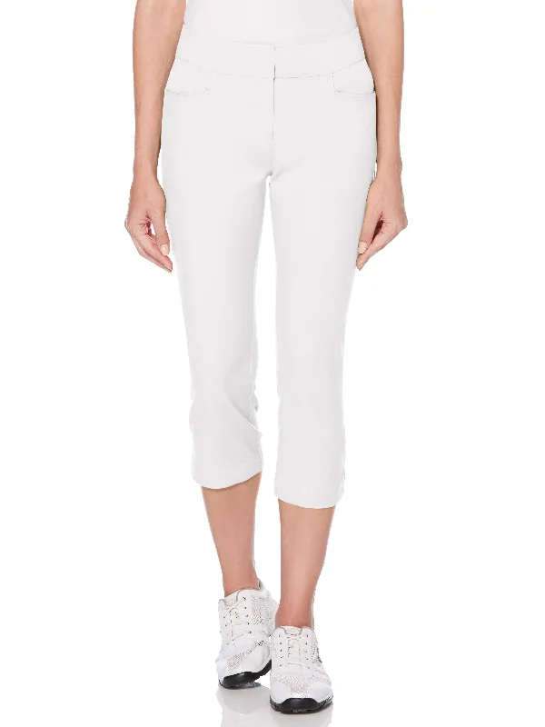 Party Wear Women's Woven Capri Pant