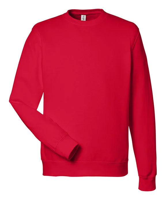 Retro Design JHA030 - Just Hoods By AWDis Adult Midweight College Crewneck Sweatshirt | Fire Red Retro Design JHA030 - Just Hoods By AWDis Adult Midweight College Crewneck Sweatshirt | Fire Red