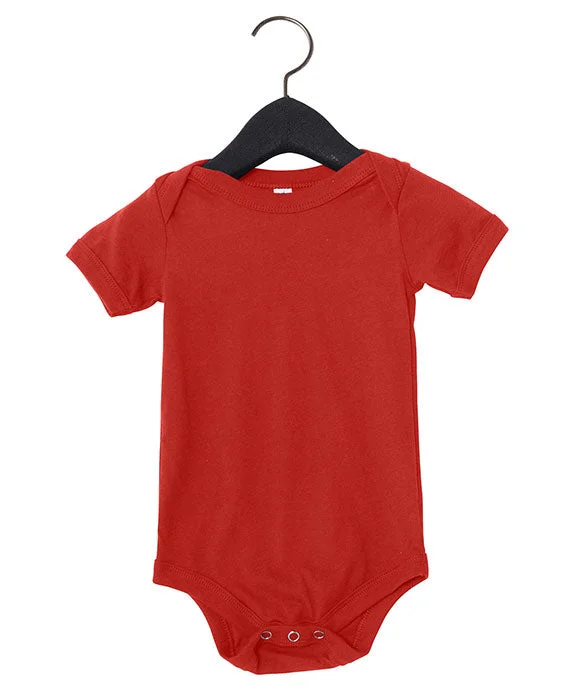 Elegant And Elegant 100B - Bella + Canvas Infant Jersey Short-Sleeve One-Piece | Red Elegant And Elegant 100B - Bella + Canvas Infant Jersey Short-Sleeve One-Piece | Red