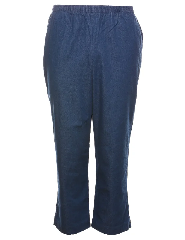 Casual Wear Alfred Dunner Elasticated Waist Denim Trousers - W30 L27