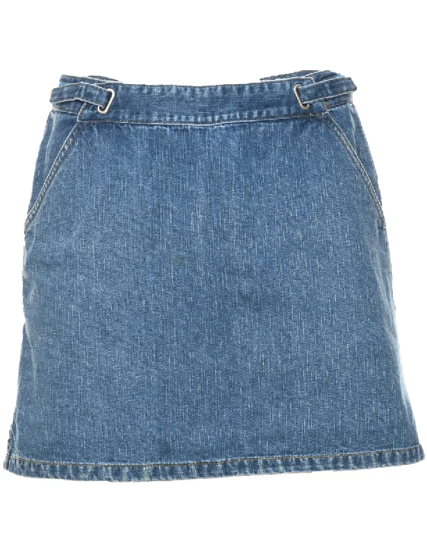 Fashion Innovation A-Line Denim Skort - M