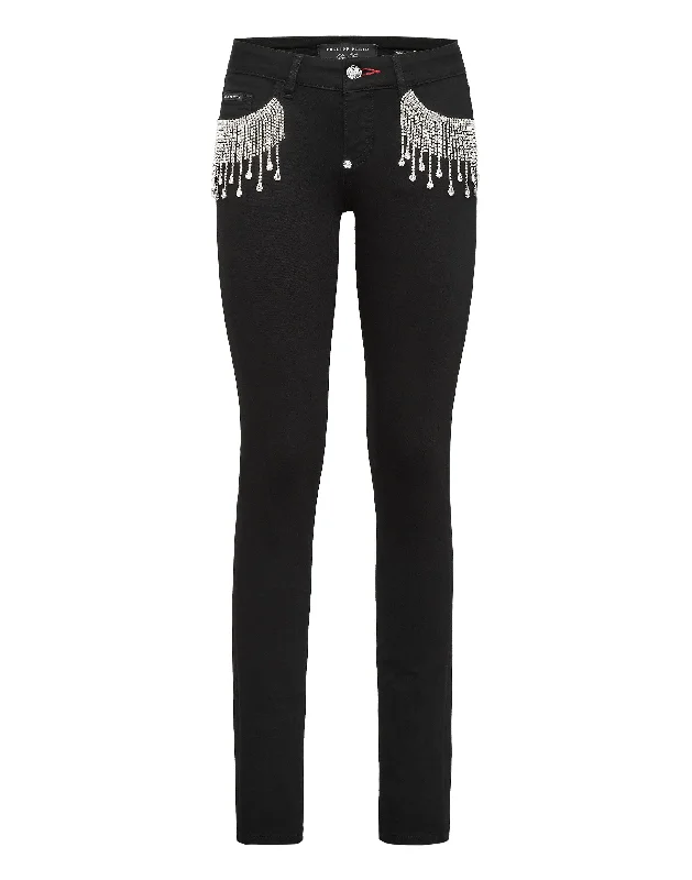 Extra long version Slim Fit Fringe