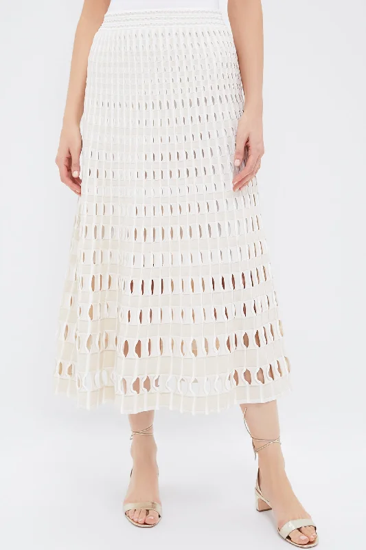 Fashionable And Versatile Multi Sand Larken Midi Skirt