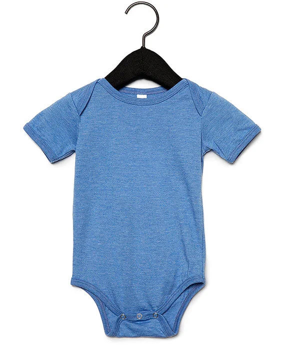 Sports And Leisure 100B - Bella + Canvas Infant Jersey Short-Sleeve One-Piece | Heather Columbia Blue Sports And Leisure 100B - Bella + Canvas Infant Jersey Short-Sleeve One-Piece | Heather Columbia Blue