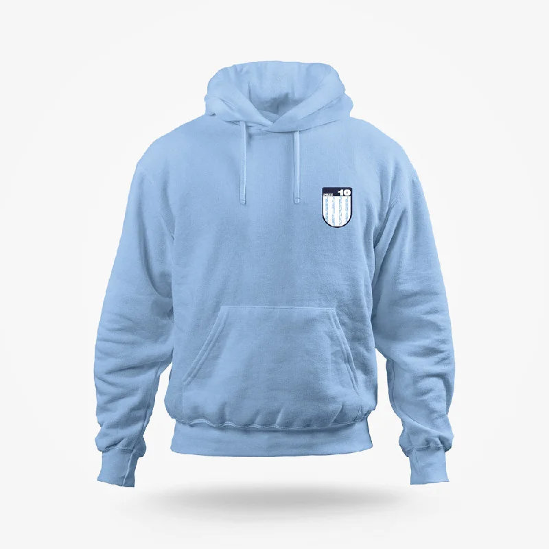 Retro Fashion Argentina's No. 10 | Messi Tribute Hoodie (Left Pocket)