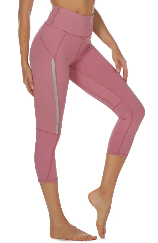 Energy Wear icyzone Capri Yoga Pants for Women High Waisted Workout Athletic Gym Exercise Running Leggings