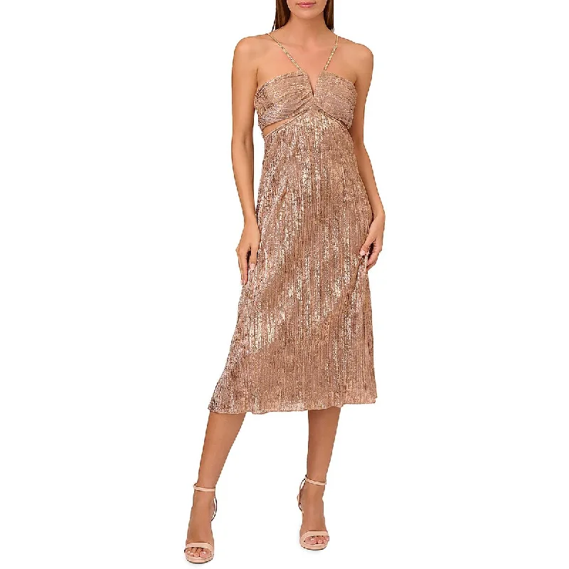 Personalized Wear Liv Foster Womens Cutout Metallic Cocktail And Party Dress