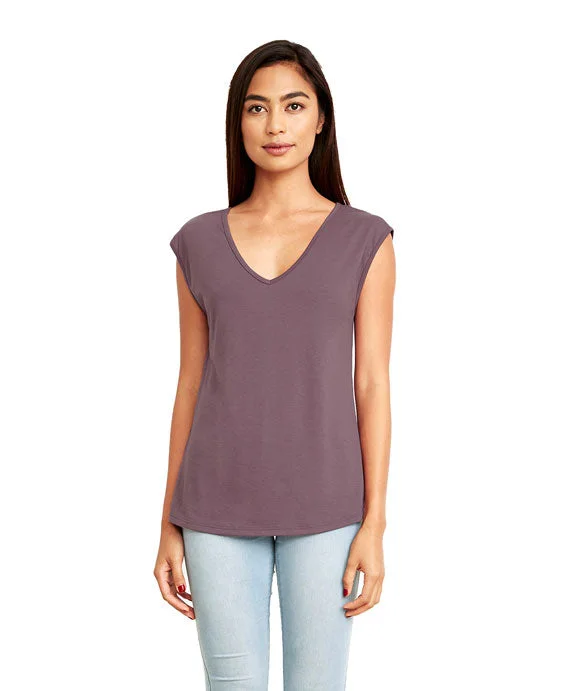Timeless Comfort N5040 - Next Level Ladies Festival Sleeveless V-Neck Tee | Shiraz