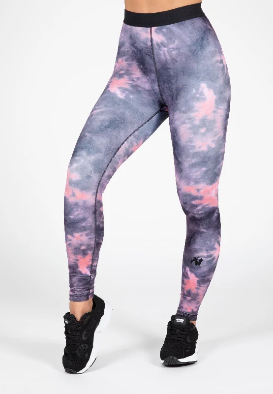 Easy Fashion Colby Leggings - Gray/Pink