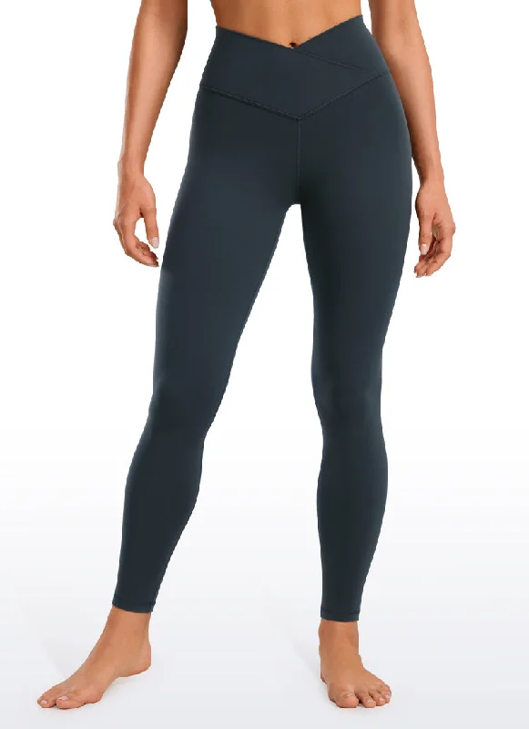 Lace Design Butterluxe Yoga Leggings 28''- V Cross Waist