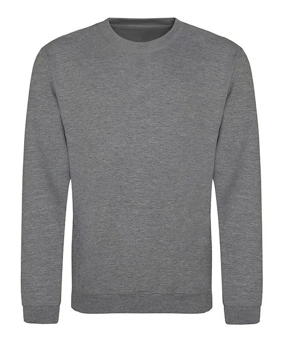 Personalized Wear JHA030 - Just Hoods By AWDis Adult Midweight College Crewneck Sweatshirt | Graphite Heather Personalized Wear JHA030 - Just Hoods By AWDis Adult Midweight College Crewneck Sweatshirt | Graphite Heather