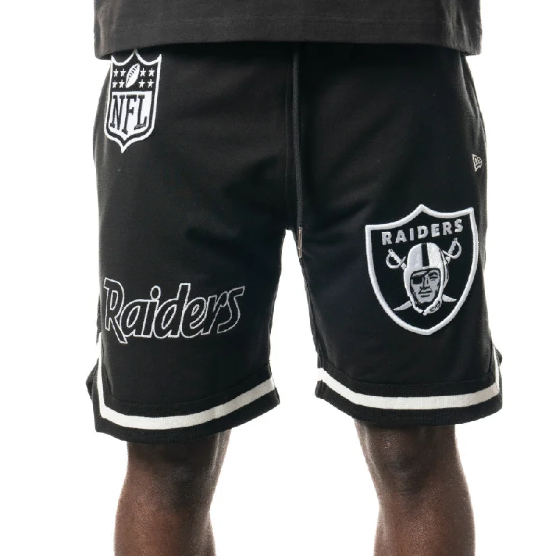 Exquisite Tailoring New Era NFL Higher Grade Basketball Shorts Las Vegas Raiders Black