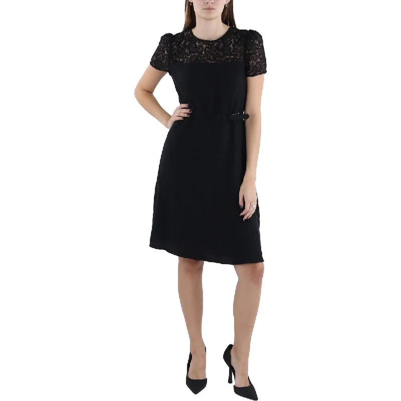 Elegant Tailoring Lauren Ralph Lauren Womens Lace Trim Above Knee Cocktail And Party Dress Elegant Tailoring Lauren Ralph Lauren Womens Lace Trim Above Knee Cocktail And Party Dress