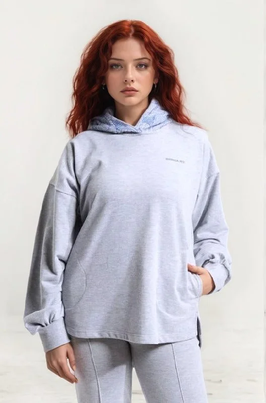 Autumn Selection Heather Gray Oversized Hoodie