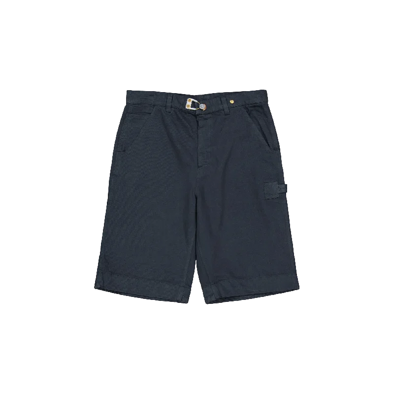 Fashionable Prints Denim Carpenter Shorts Anthracite Grey