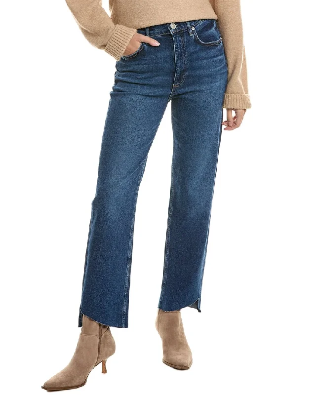 Goddess Style rag & bone Harlow Mid-Rise Marine Ankle Straight Leg Jean