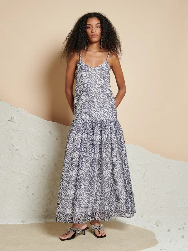 Modern Tailoring Cameron Zebra Midi Dress