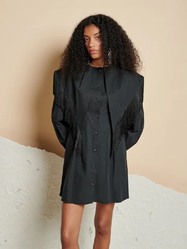 British Style Frankie Fringe Mini Dress