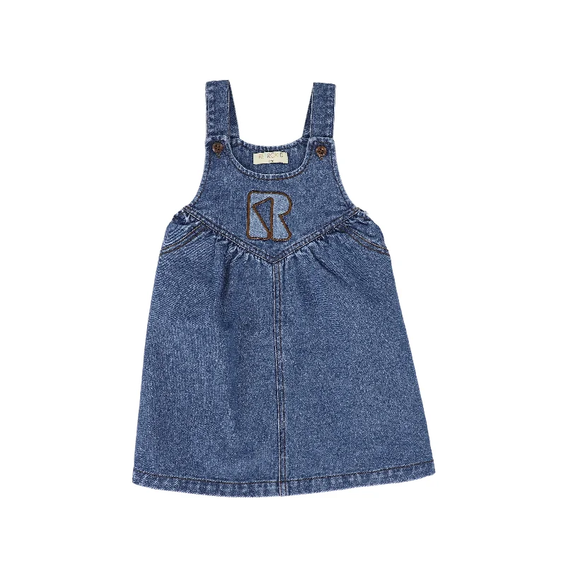 Sports Design RETRO KID MID BLUE DENIM LOGO JUMPER