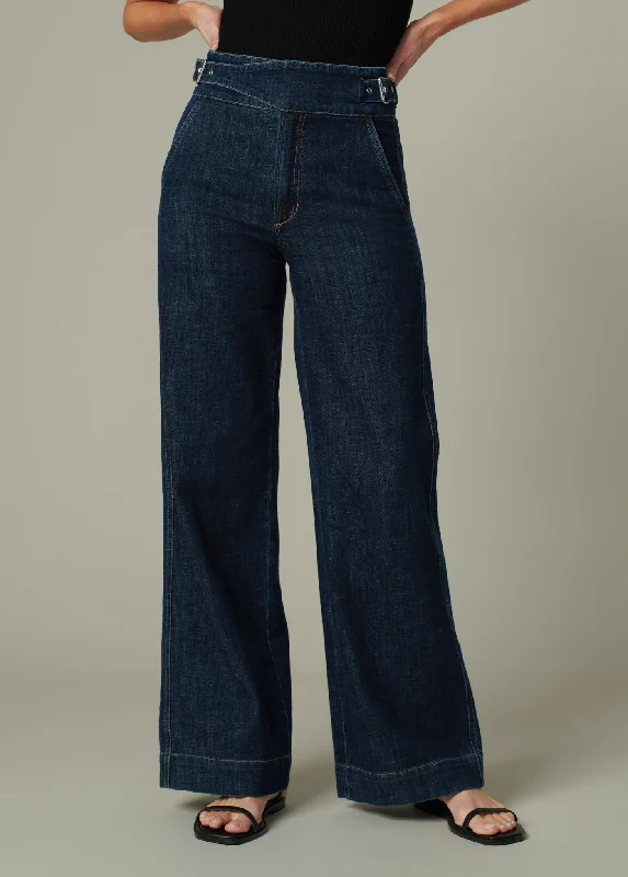 Comfortable Dresses THE DOUBLE BUCKLE WIDE LEG SAILOR PANT