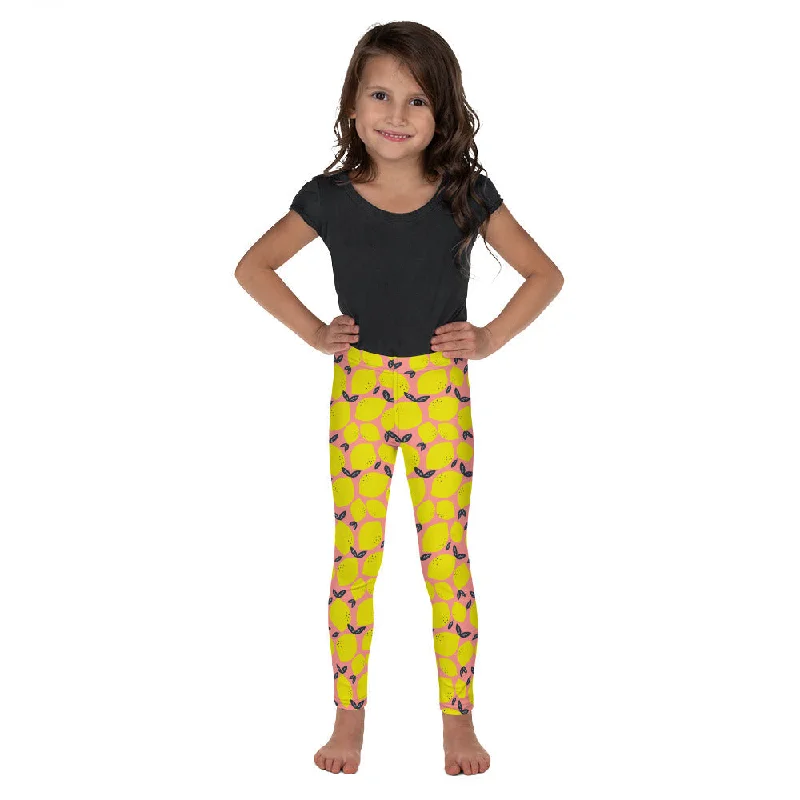 Elegant Design Cute Lemon Kid's Leggings